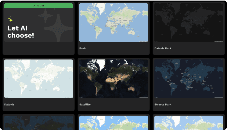 Popular map templates