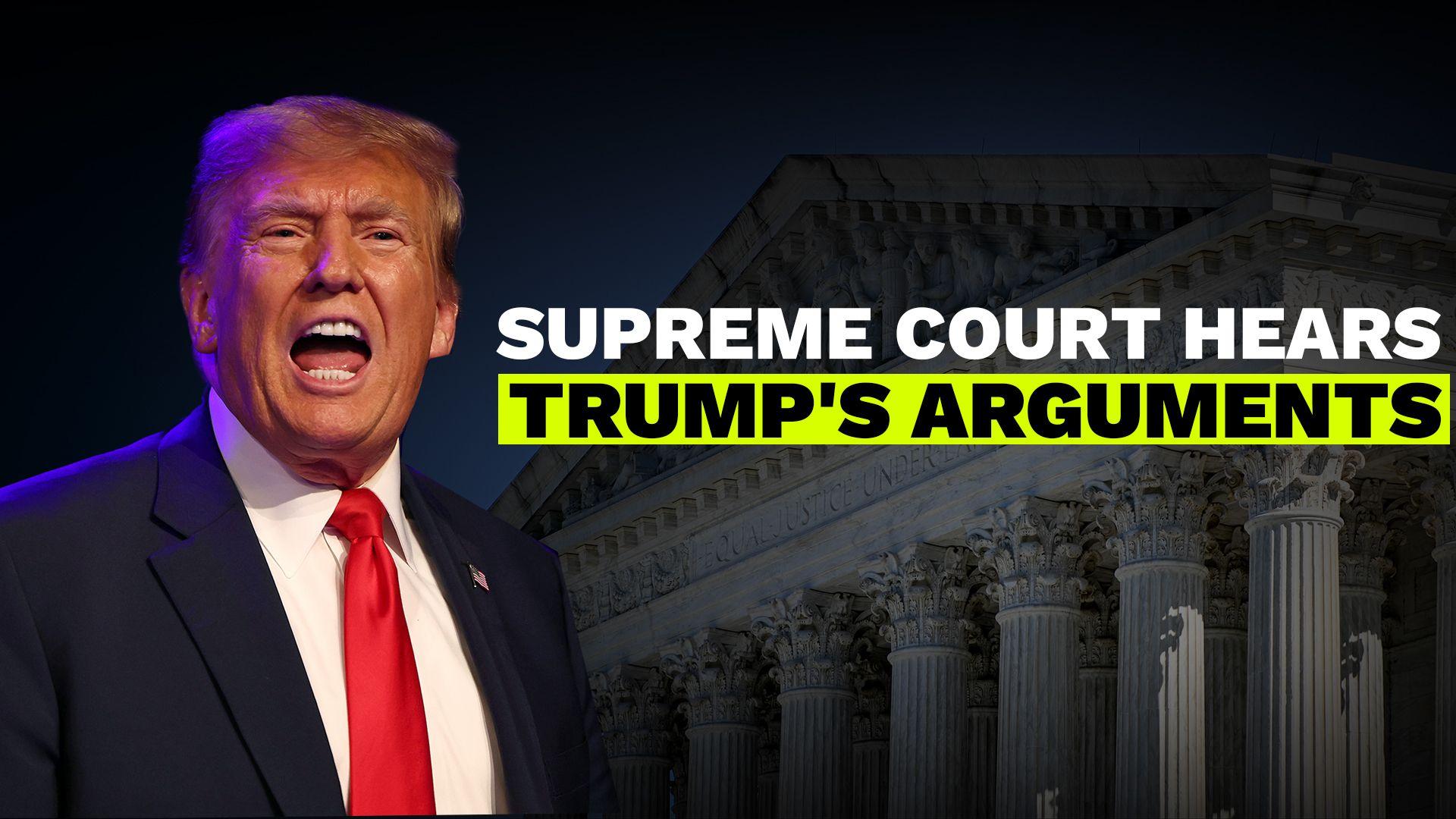 Supreme Court hears arguments on Trump 14th Amendment case